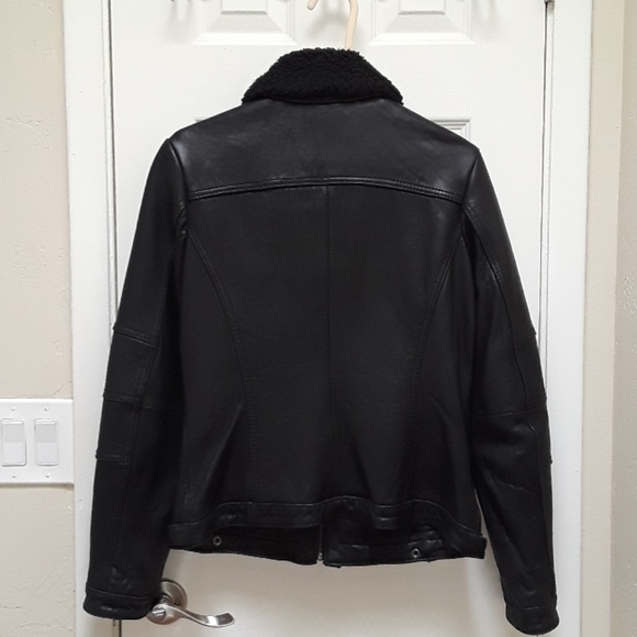 Michael Michael Kors Leather BomberJacket